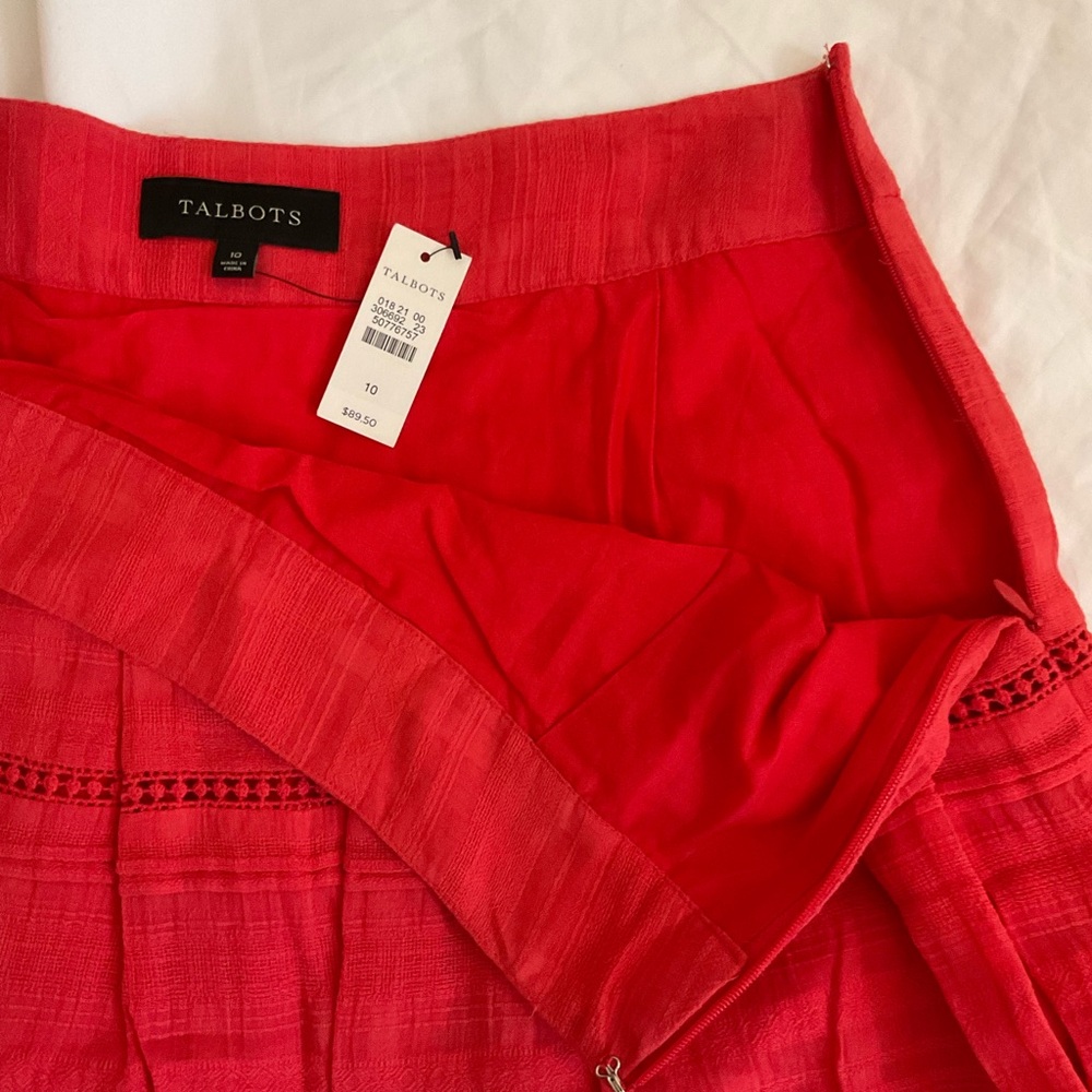 Talbots Coral Lined skirt - Picture 2 of 5